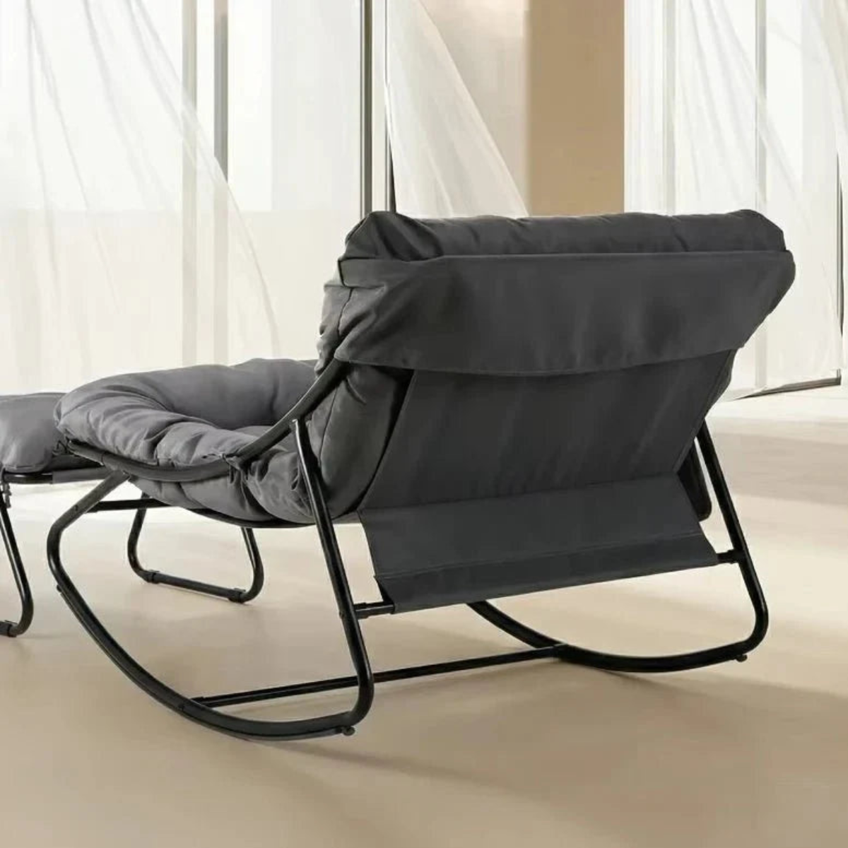 harbour outdoor rocking chair waterproof cushion back view
